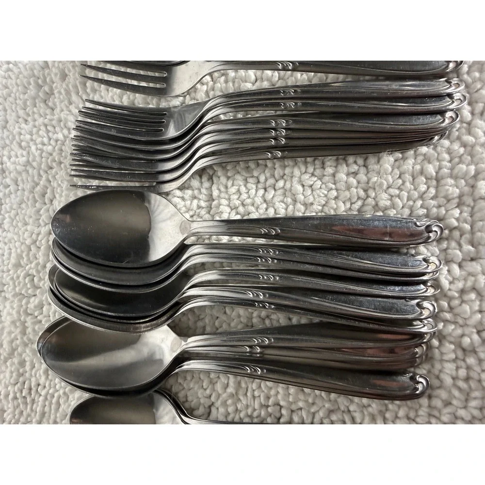 Simeon L. & George H. Rogers Co‎ Stainless Flatware Enchantment Set 77pc